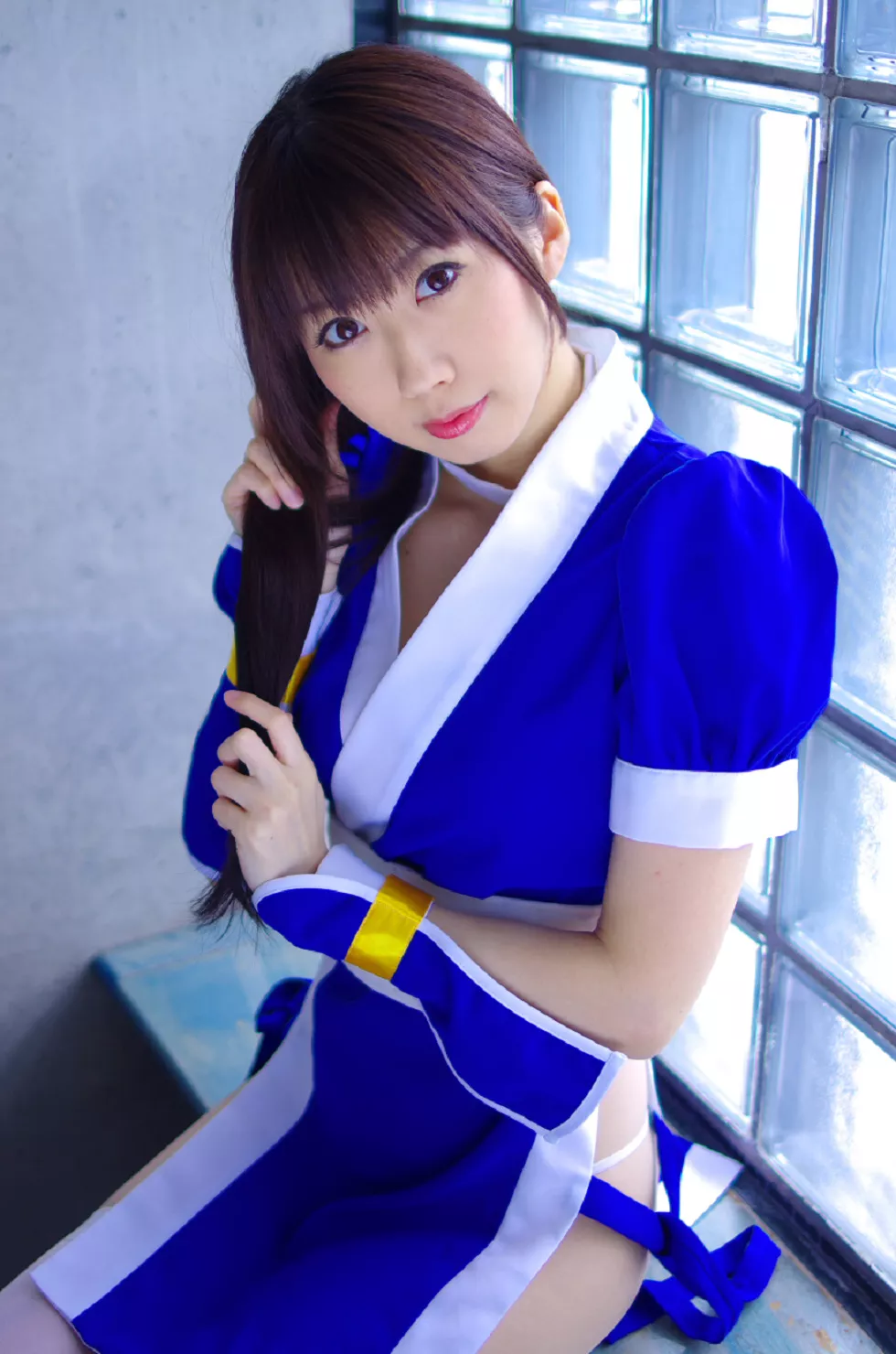 Xgyw.Org_[Cosplay精选]COS正片《霞浪漫》美女武士的白丝美腿性感写真337P