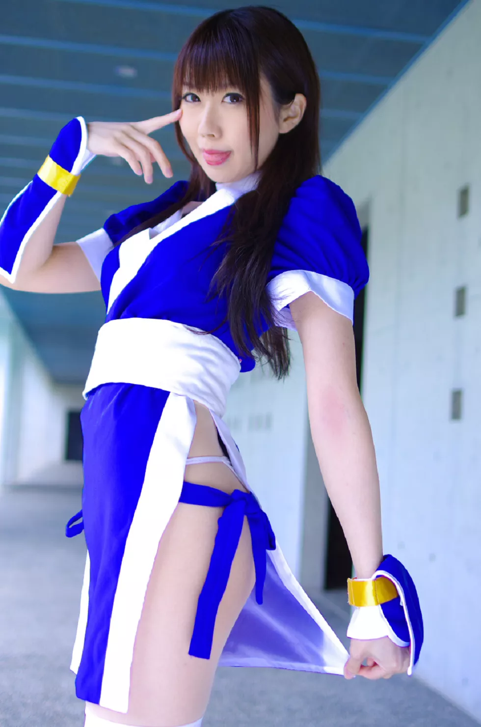 Xgyw.Org_[Cosplay精选]COS正片《霞浪漫》美女武士的白丝美腿性感写真337P