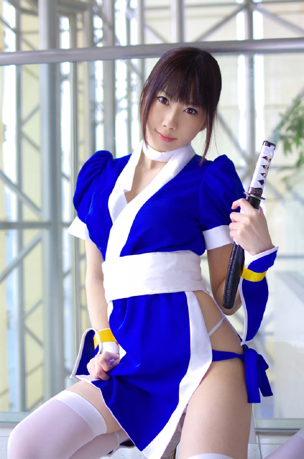 Xgyw.Org_[Cosplay精选]COS正片《霞浪漫》美女武士的白丝美腿性感写真337P