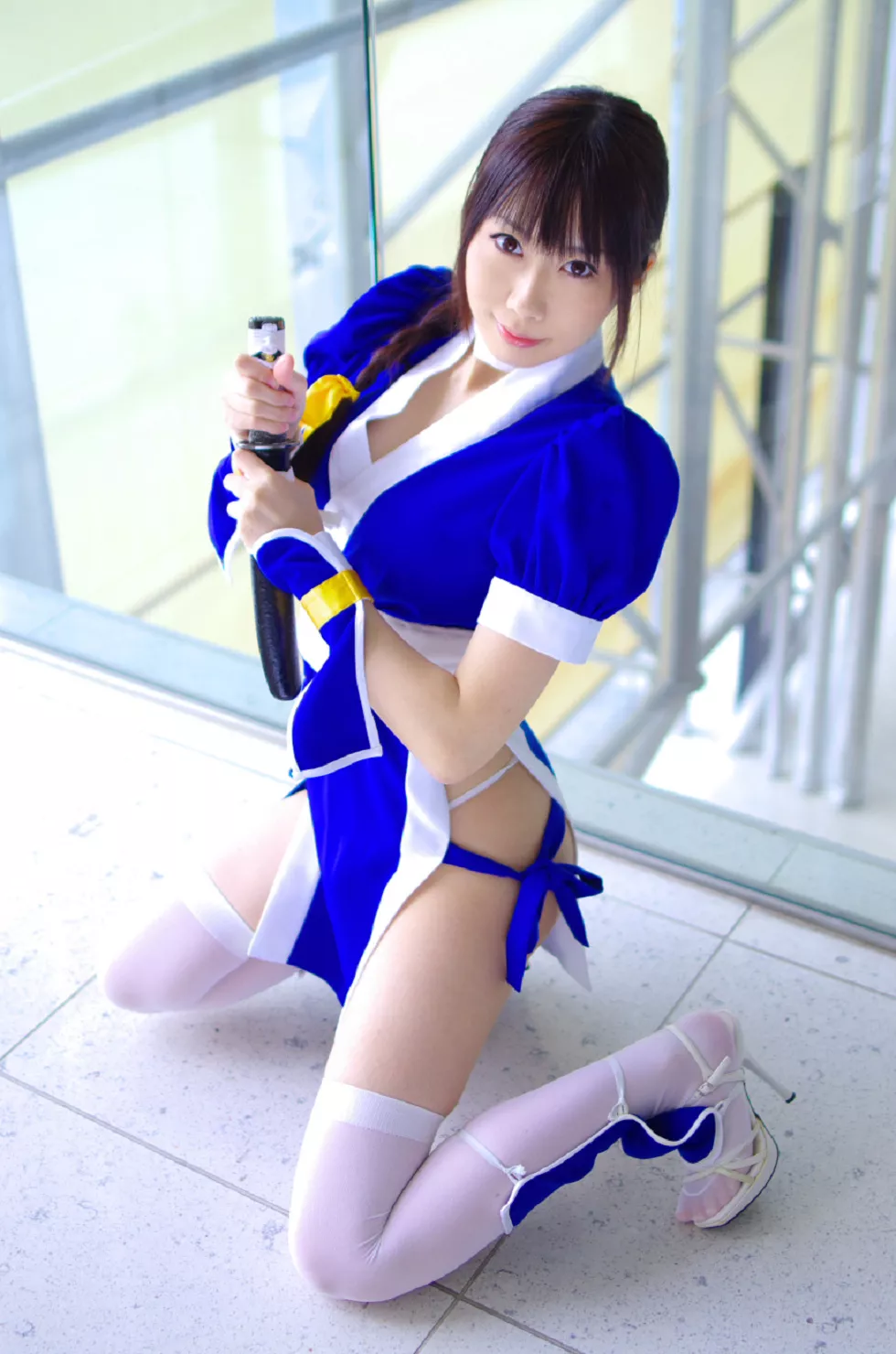 Xgyw.Org_[Cosplay精选]COS正片《霞浪漫》美女武士的白丝美腿性感写真337P