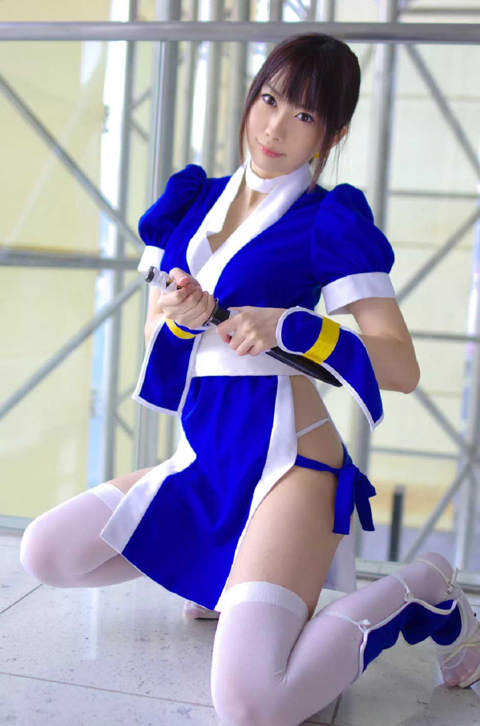 Xgyw.Org_[Cosplay精选]COS正片《霞浪漫》美女武士的白丝美腿性感写真337P