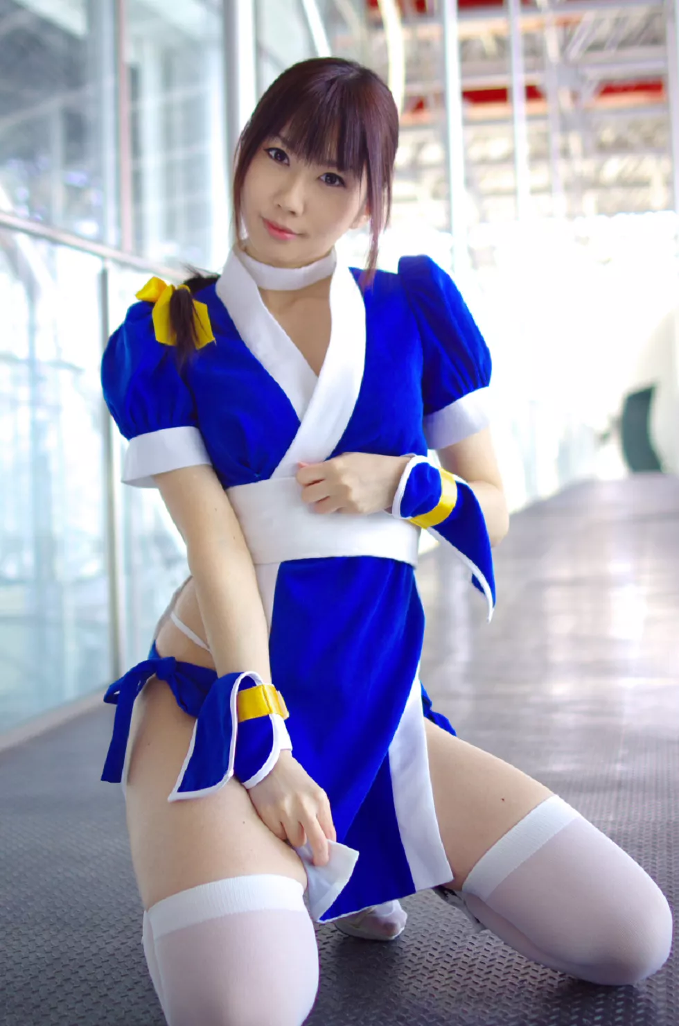 Xgyw.Org_[Cosplay精选]COS正片《霞浪漫》美女武士的白丝美腿性感写真337P