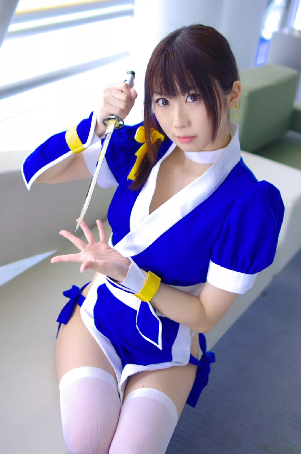 Xgyw.Org_[Cosplay精选]COS正片《霞浪漫》美女武士的白丝美腿性感写真337P