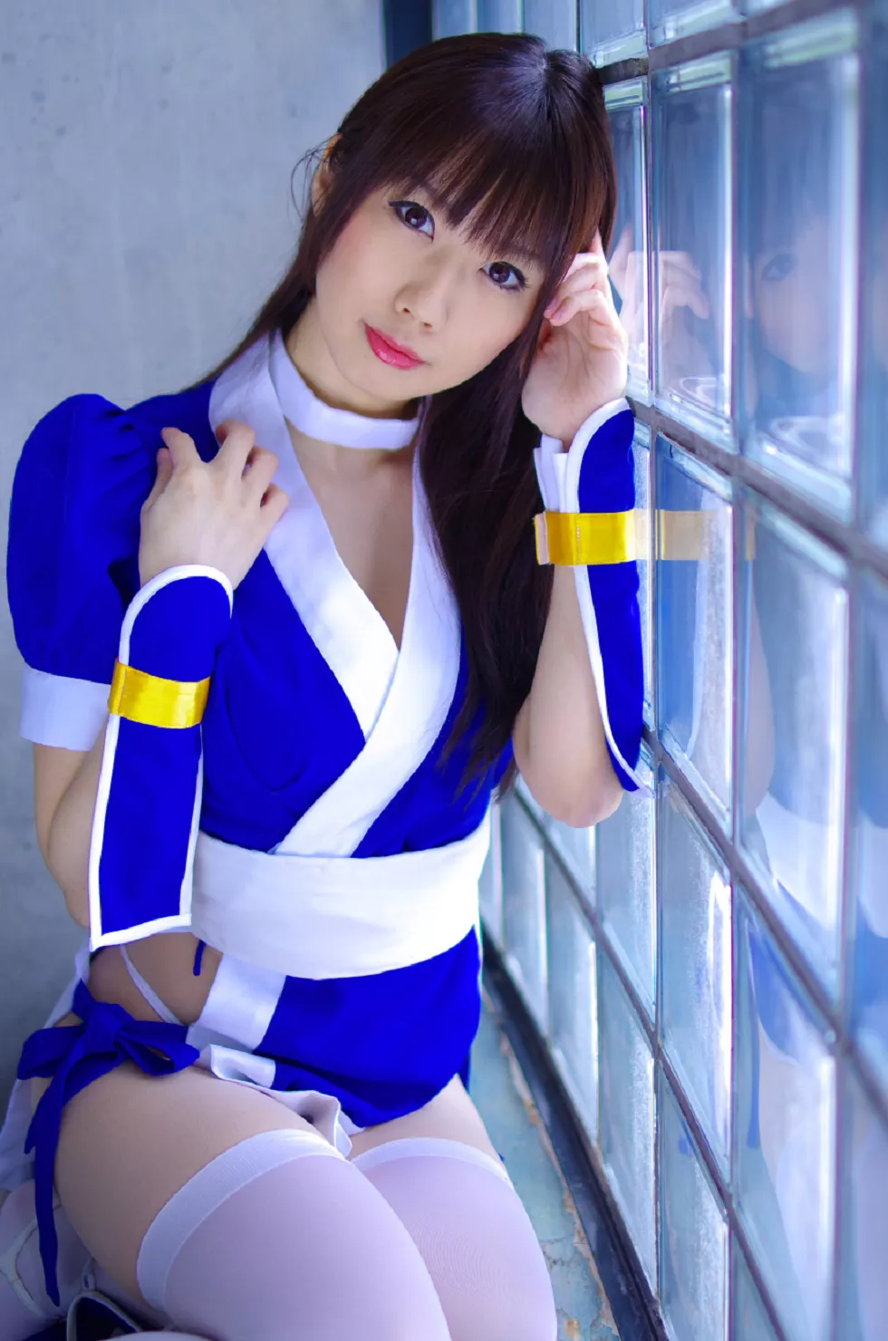 Xgyw.Org_[Cosplay精选]COS正片《霞浪漫》美女武士的白丝美腿性感写真337P