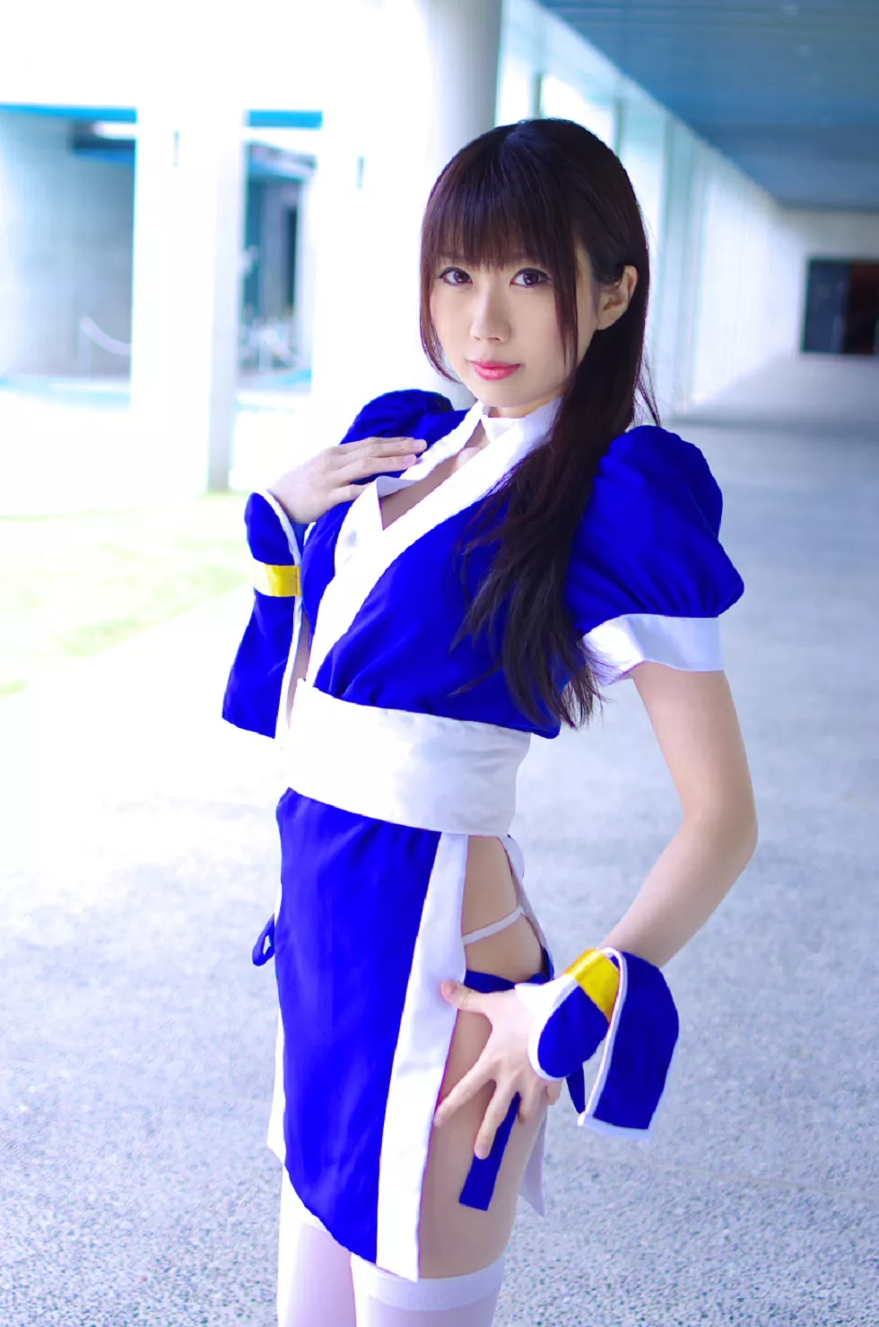 Xgyw.Org_[Cosplay精选]COS正片《霞浪漫》美女武士的白丝美腿性感写真337P