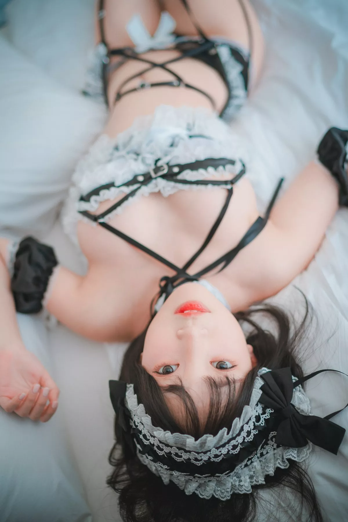 Xgyw.Org_[DJAWA]No.047_Kang Inkyung_Maid in Lace Limitation主题浴室情趣女仆诱惑写真50P