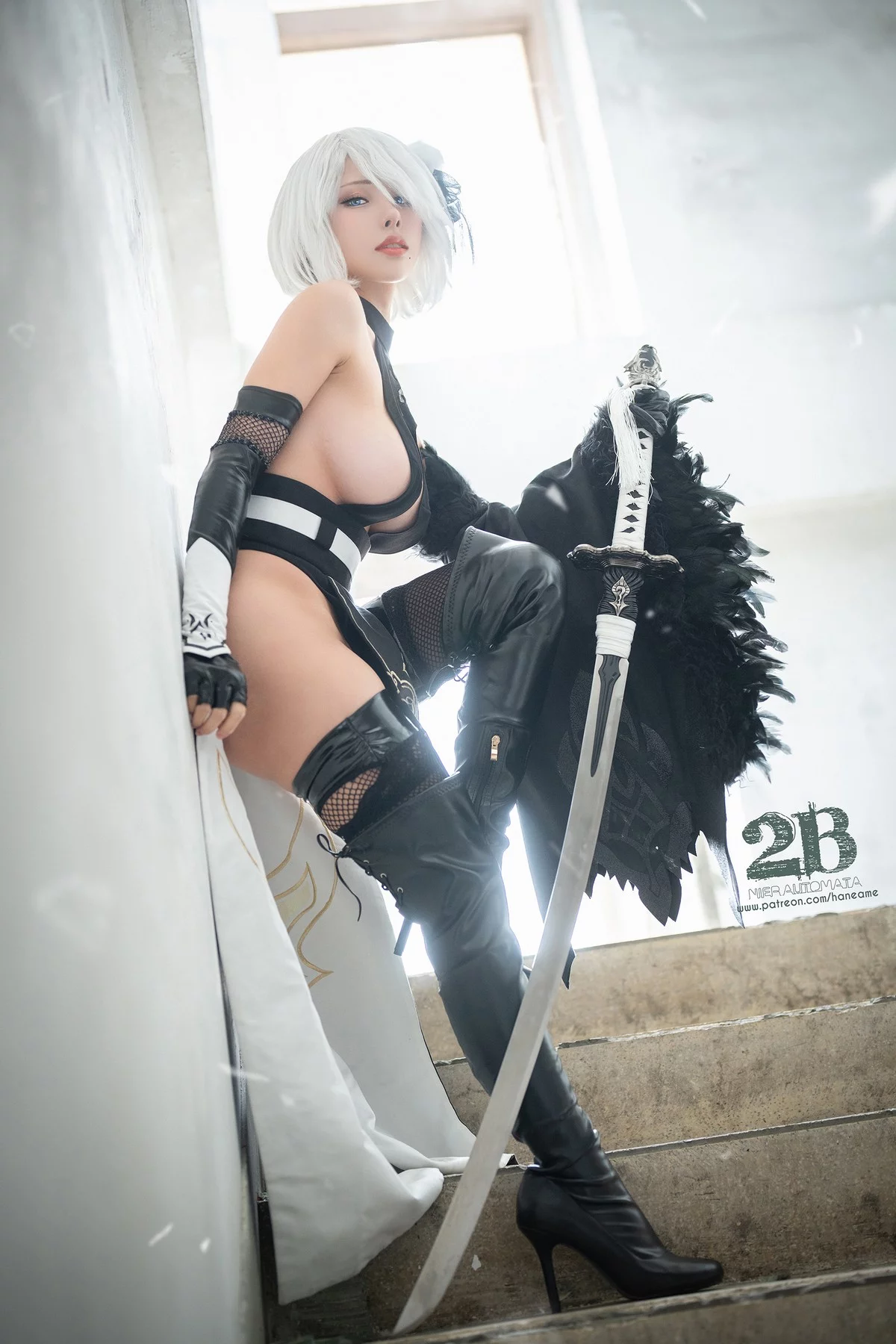 Xgyw.Org_Coser美女雨波_HaneAme-Nier 2B Nijan主题性感美女武士装秀丰满身材诱惑写真26P