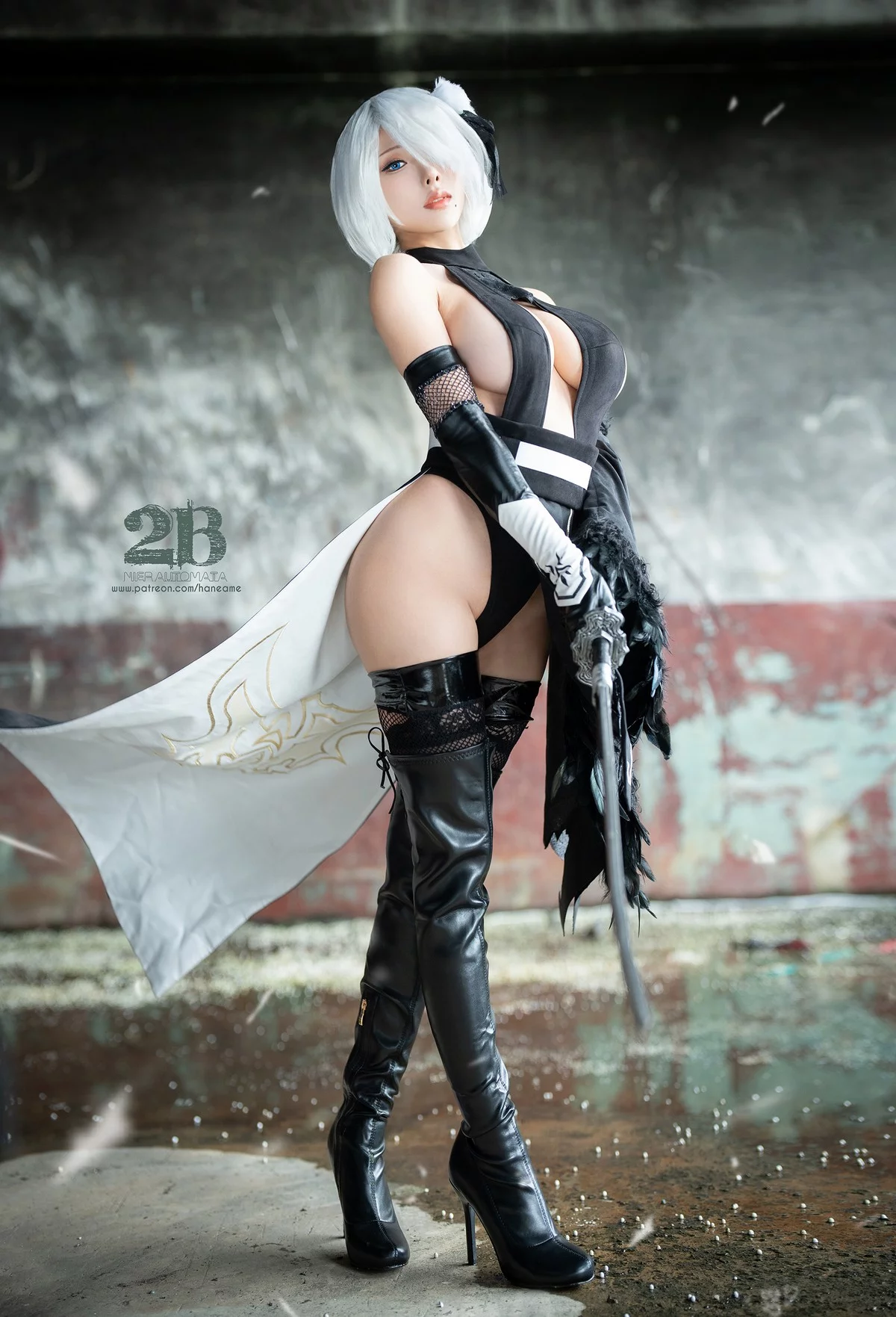 Xgyw.Org_Coser美女雨波_HaneAme-Nier 2B Nijan主题性感美女武士装秀丰满身材诱惑写真26P