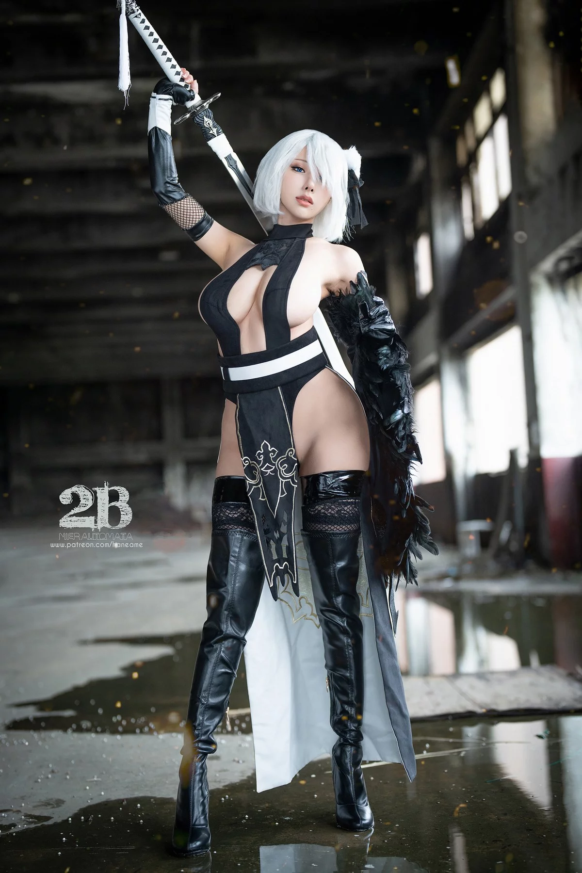 Xgyw.Org_Coser美女雨波_HaneAme-Nier 2B Nijan主题性感美女武士装秀丰满身材诱惑写真26P