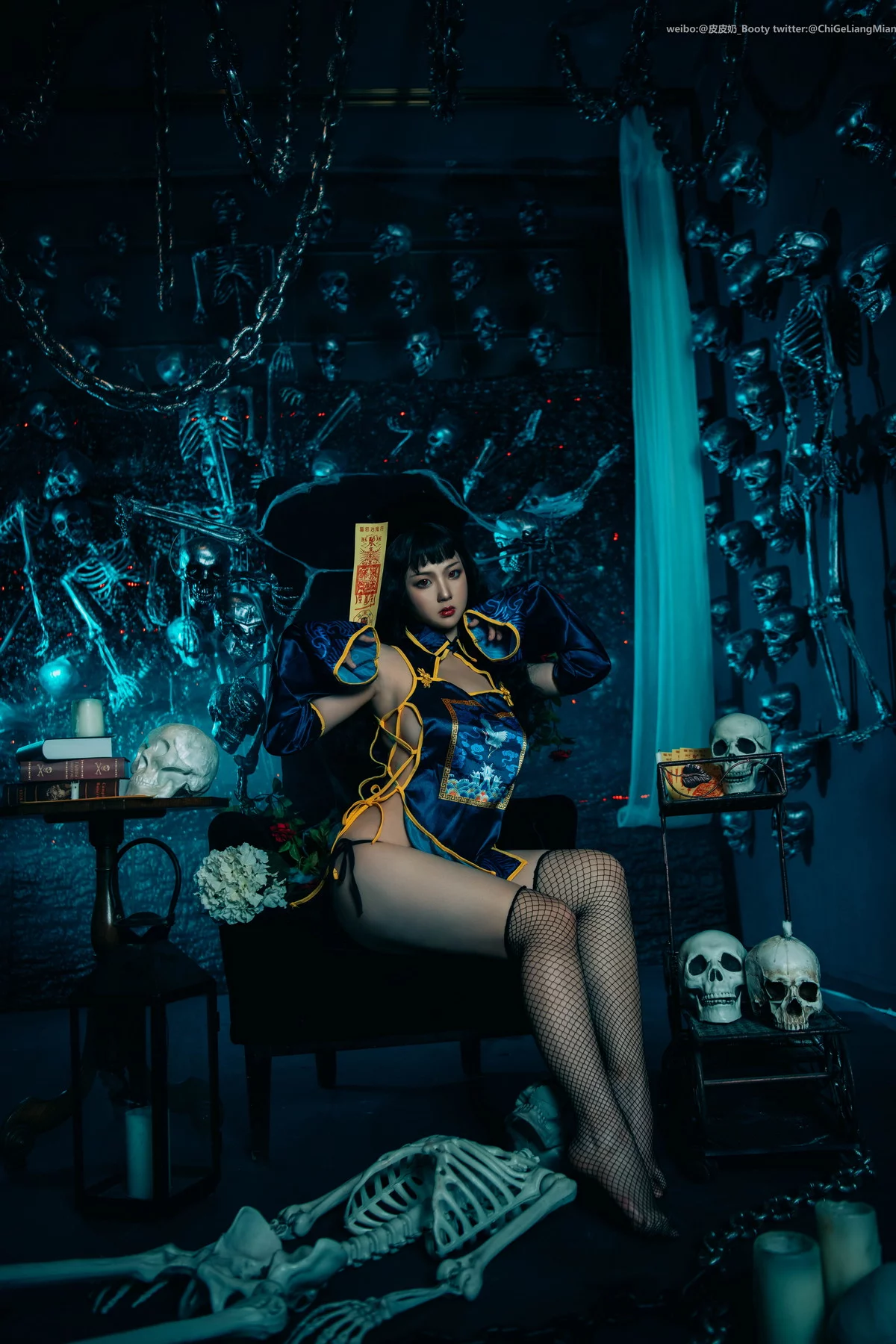 Xgyw.Org_网络美女皮皮奶僵尸少女主题性感情趣僵尸服饰配黑丝网袜秀惹火身材诱惑写真43P